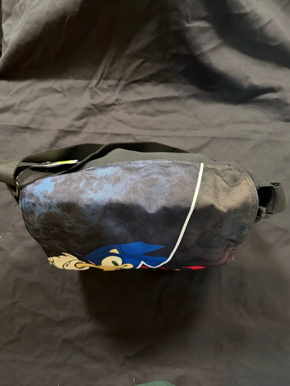 Sonic the Hedgehog 12” Messenger Bag Split Sonic and Shadow | NWT